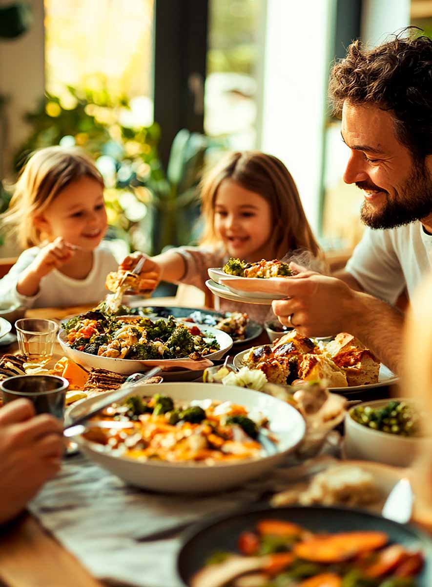 como-organizar-una-comida-familiar-sin-cocinar-en-casa